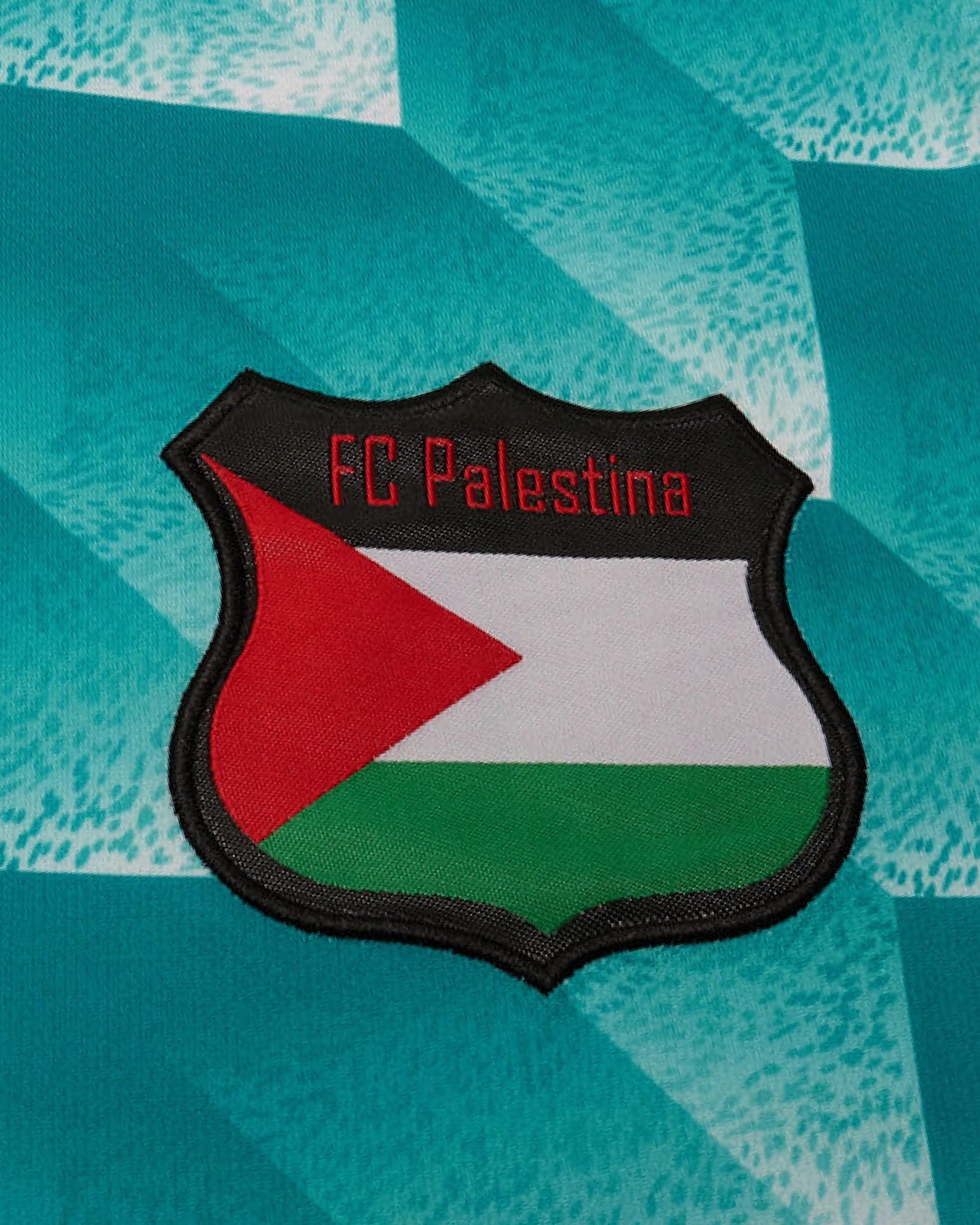 Écusson brodé FC Palestina maillot palestine turquoise badge qualité premium détail haute