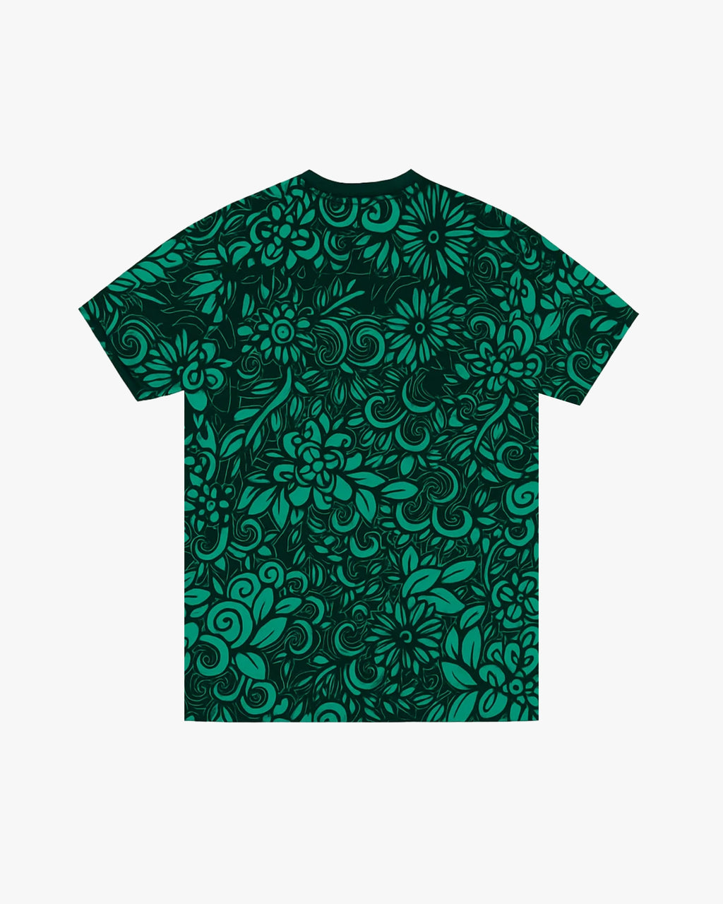 Maillot palestine vert dos motif végétal floral intégral design exclusif Palestinia 2025