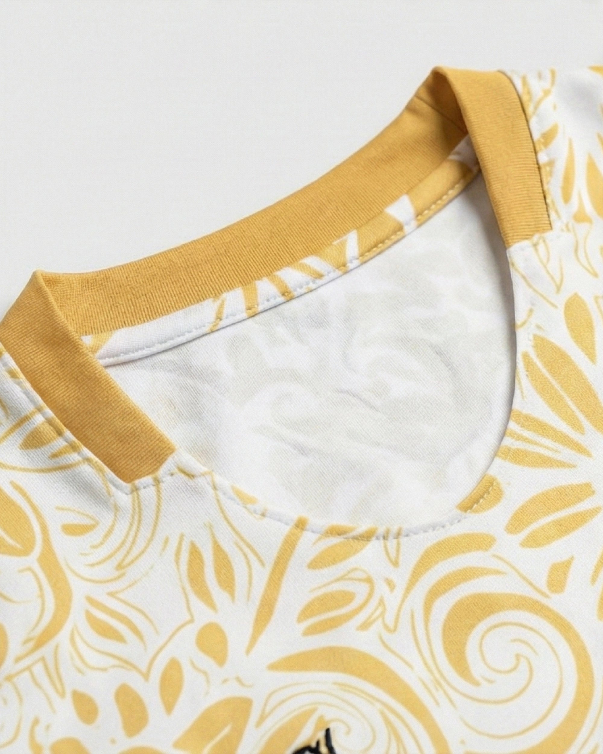 Palestine Blanc Football – Édition Florale Or